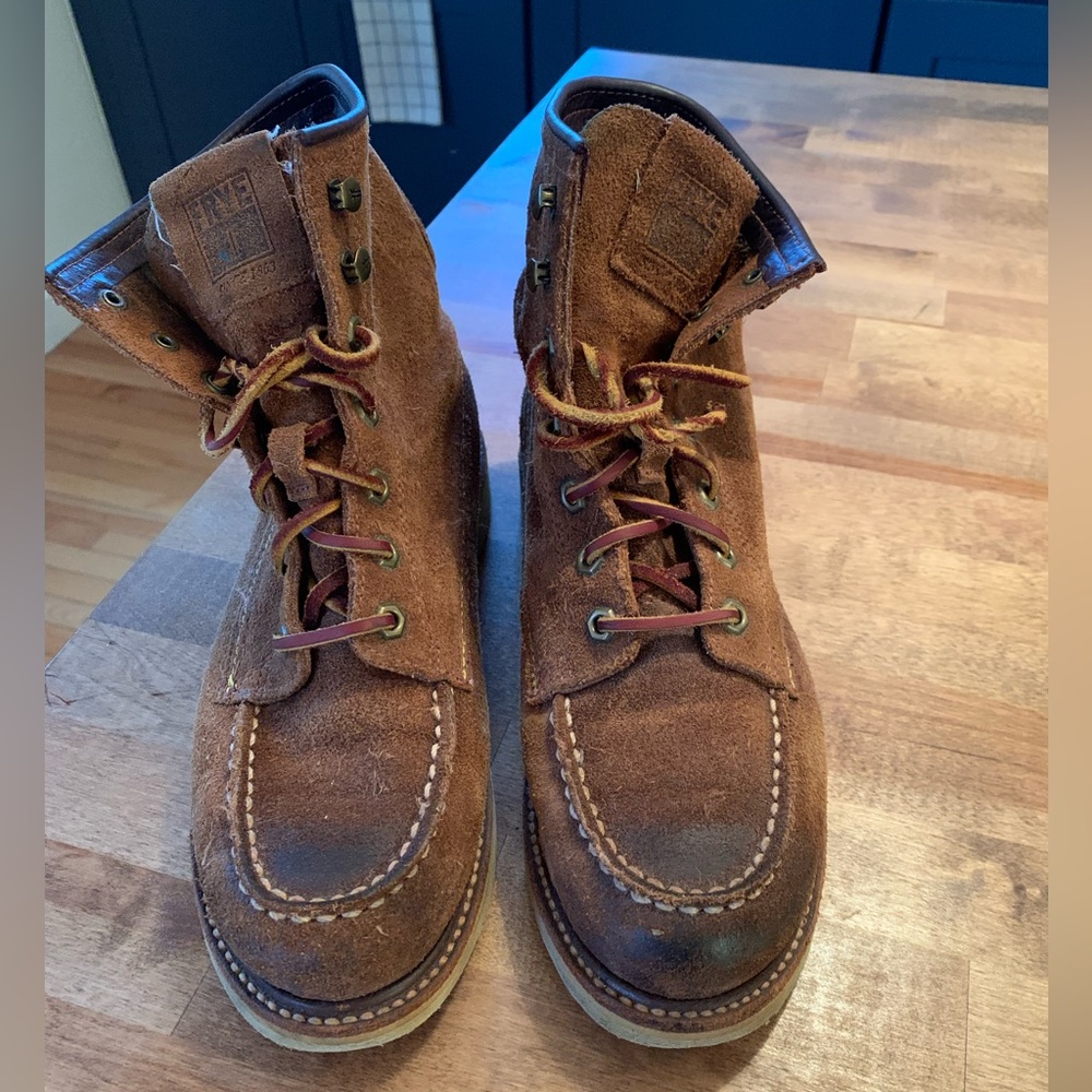 Frye Dakota Wedge Brown Nubuck W 9